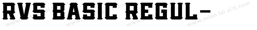 RVS Basic Regul字体转换